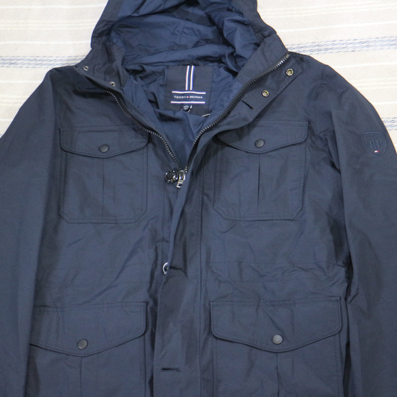 New TOMMY HILFIGER Windbreak Hooded Parka Jacket - Picture 5 of 8